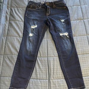 Distressed Mossimo jeggings